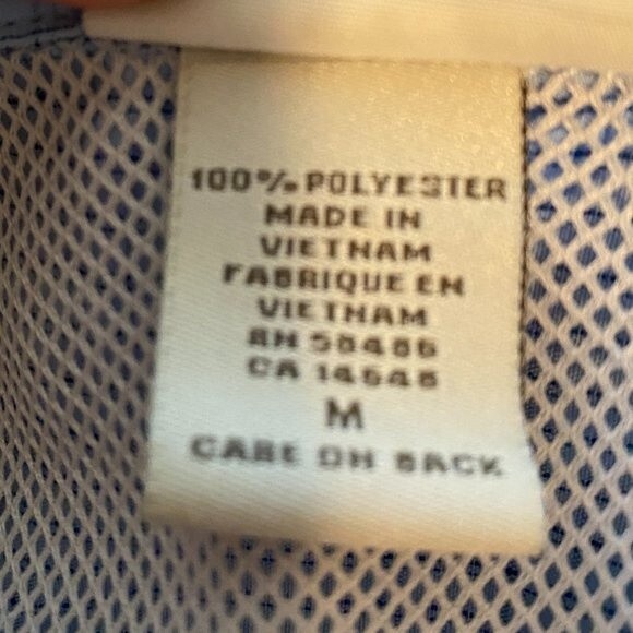 White Sierra Pinstripe Short Sleeve Button Down Mens Shirt Size M - Picture 6 of 6